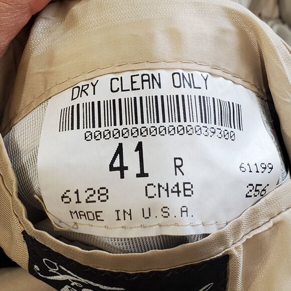 CHAPS RALPH LAUREN TUXIDO BLACK LONG SLEEVE SIZE 41R - Picture 4 of 6